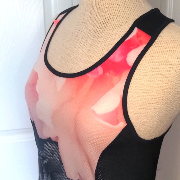 Ted Baker Racer Tank Top with Pink Print - Picture 3 of 13